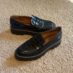 Like new Franco Sarto Womens Balin Lug Sole Chunky Loafer Shoe Flats 8